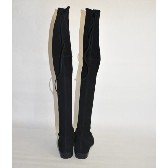 Stuart Weitzman Lowland Stretch Suede Over-the-Knee Boots Black Size 6.5 M S2167 - Picture 9 of 13